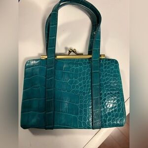 Club Monaco Genuine Leather Kisslock Mini Bag